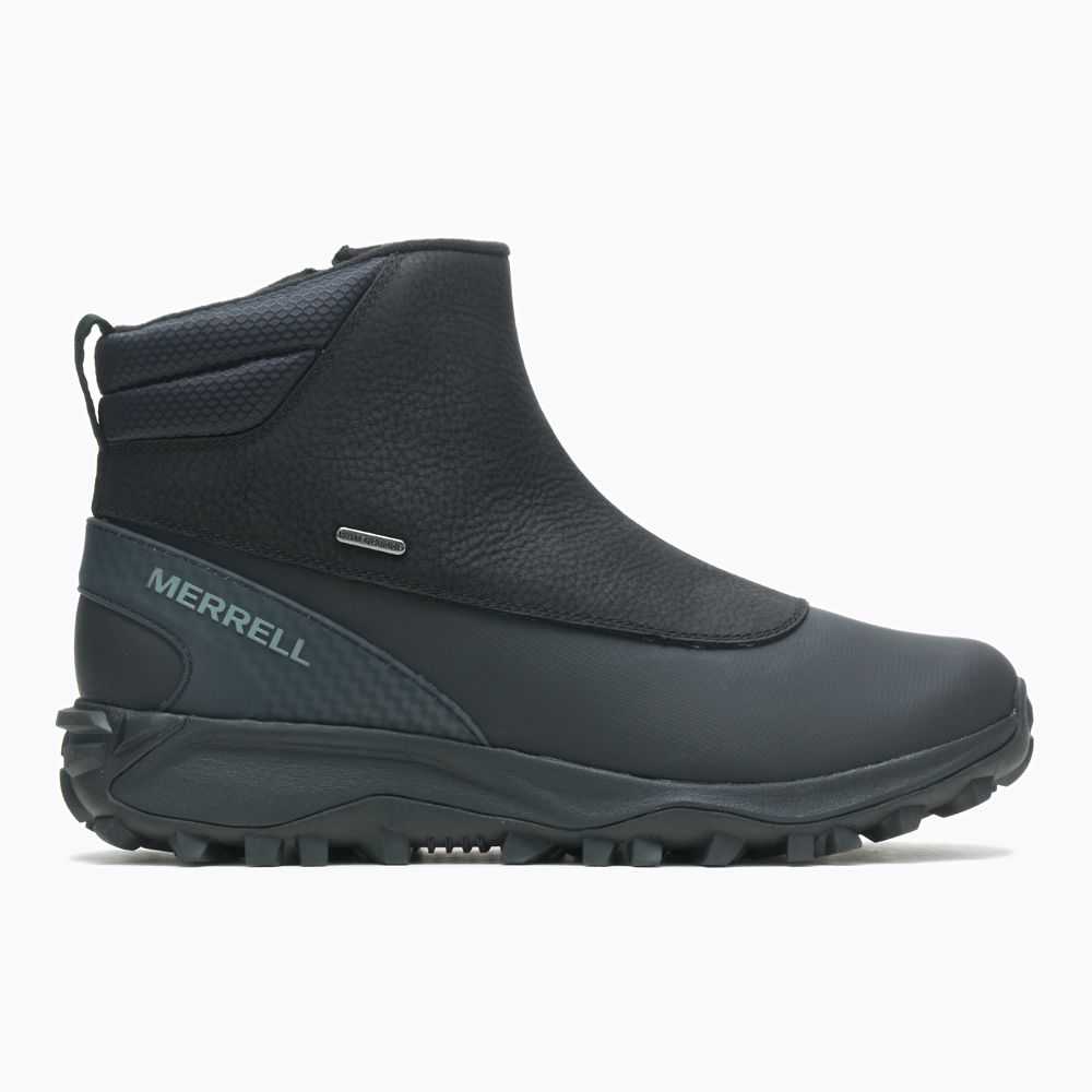 Botas De Invierno Merrell Thermo Kiruna Mid Hombre Negros | México-6489726