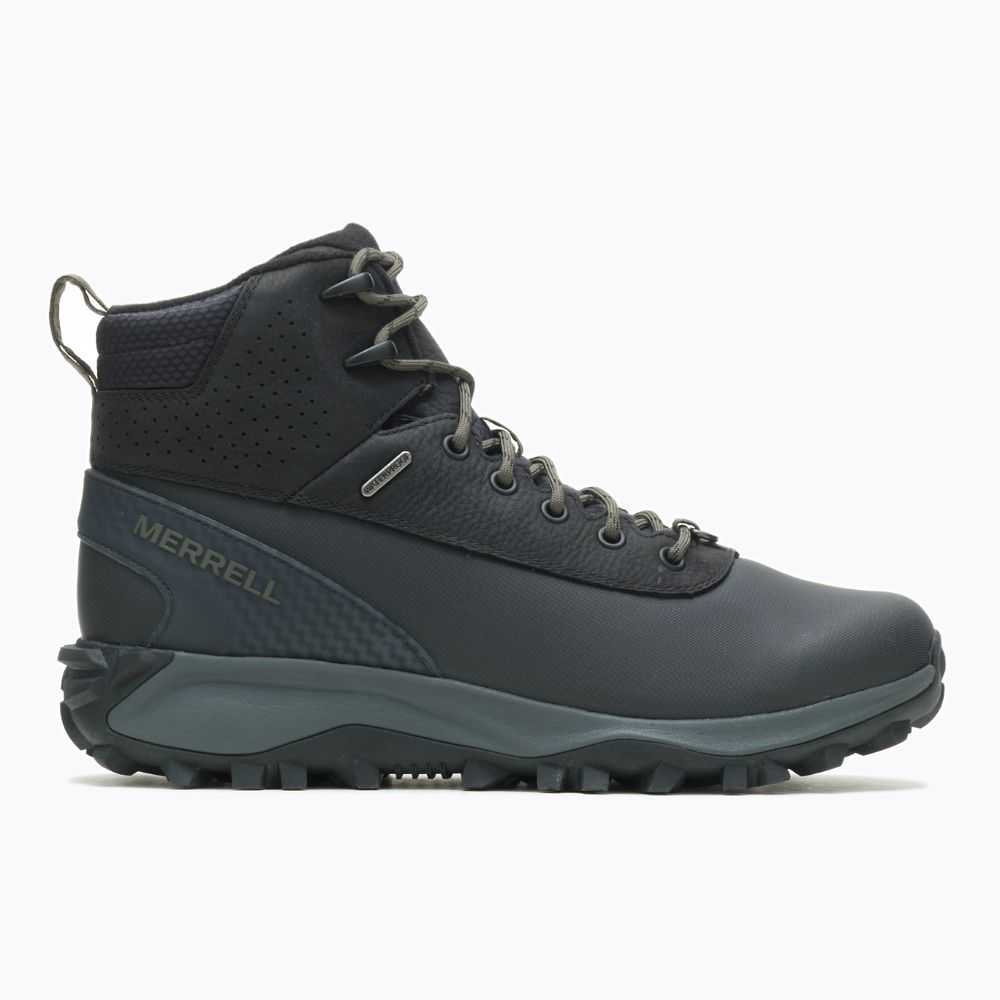 Botas De Invierno Merrell Thermo Kiruna Mid Hombre Negros | México-9342276