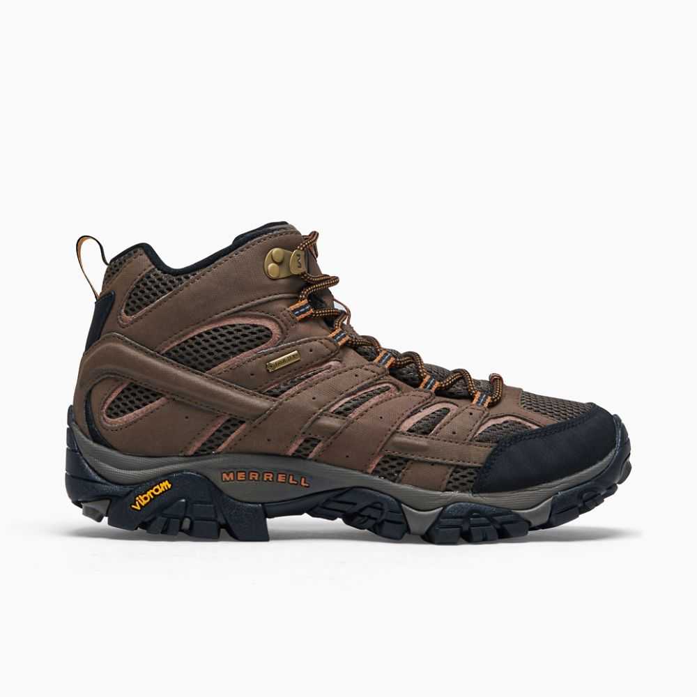 Botas De Senderismo Merrell Moab 2 Mid GORE-TEX® Hombre Marrom | México-8203679