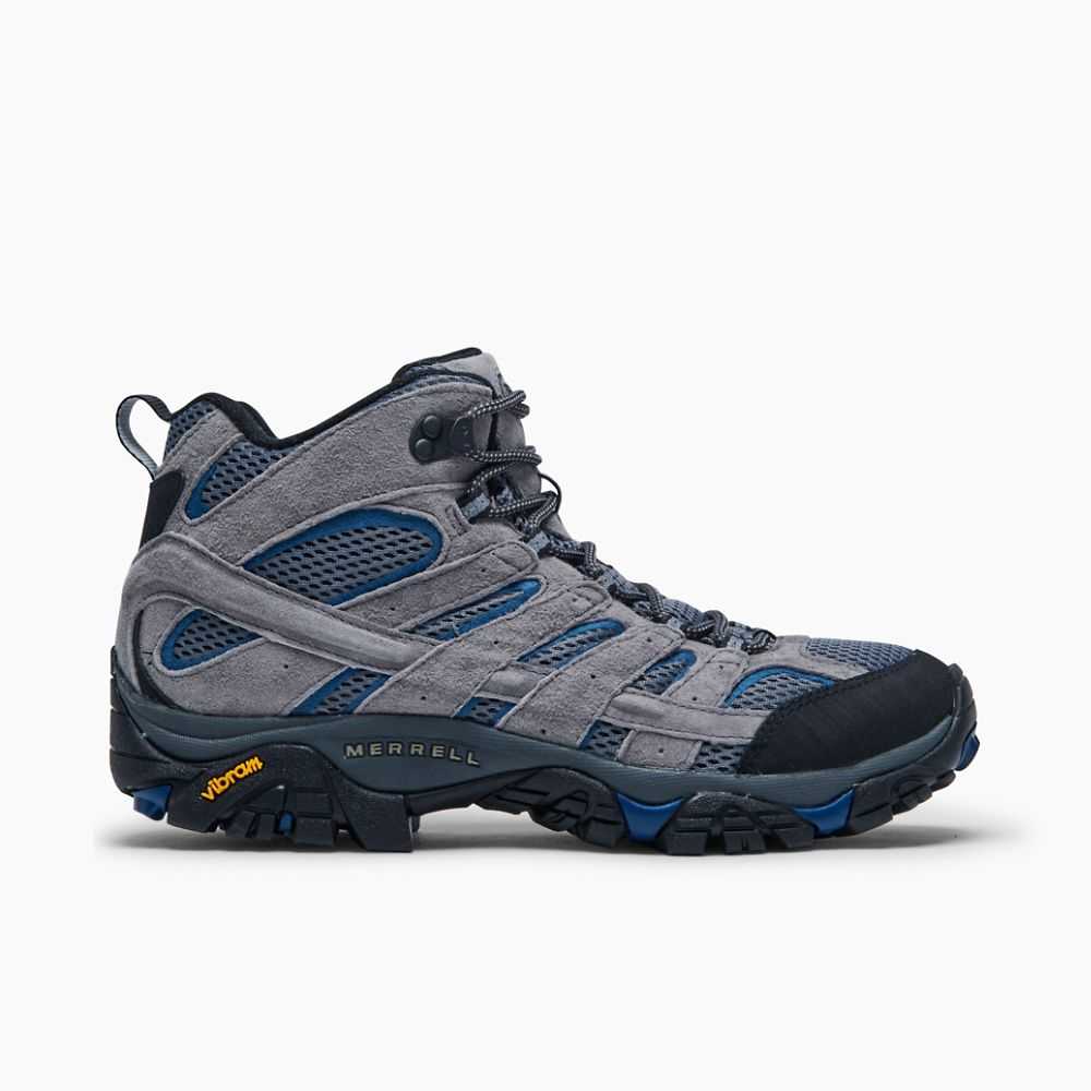 Botas De Senderismo Merrell Moab 2 Mid Ventilator Hombre Grises Claro | México-0669743