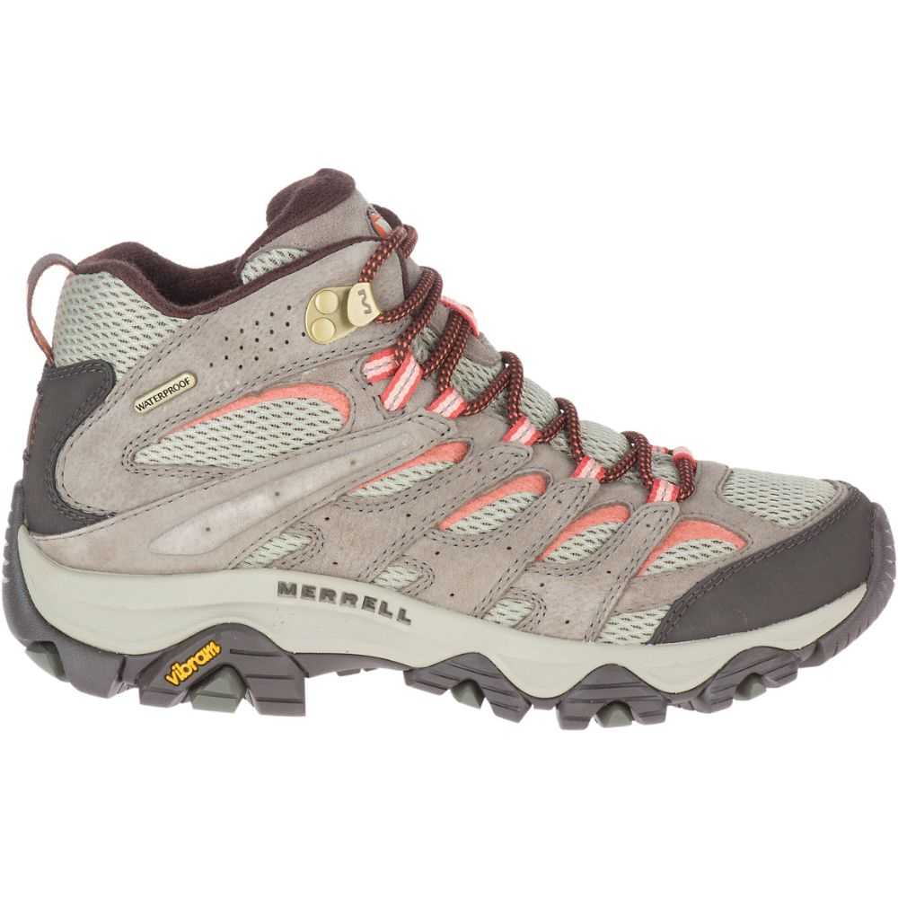 Botas De Senderismo Merrell Moab 3 Mid Mujer Marrom | México-6498223