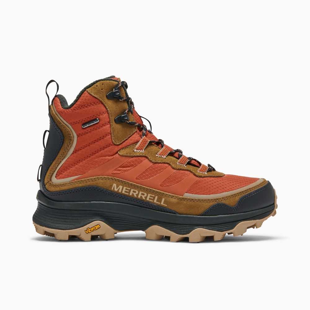 Botas De Senderismo Merrell Moab Speed Thermo Mid Hombre Marrom Naranjas | México-0922876