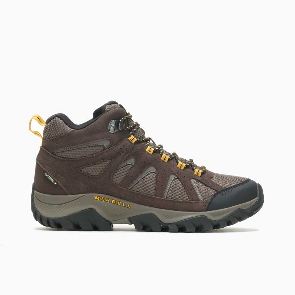 Botas De Senderismo Merrell Oakcreek Mid Hombre Marrom Oscuro | México-2669703