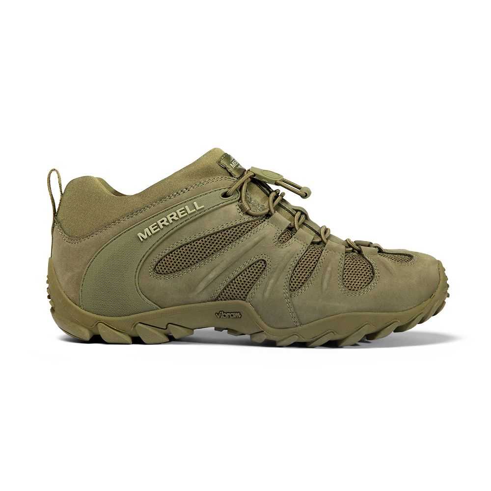 Botas Militares Merrell Cham 8 Stretch Tactical Hombre Verde Oliva Oscuro | México-4038762