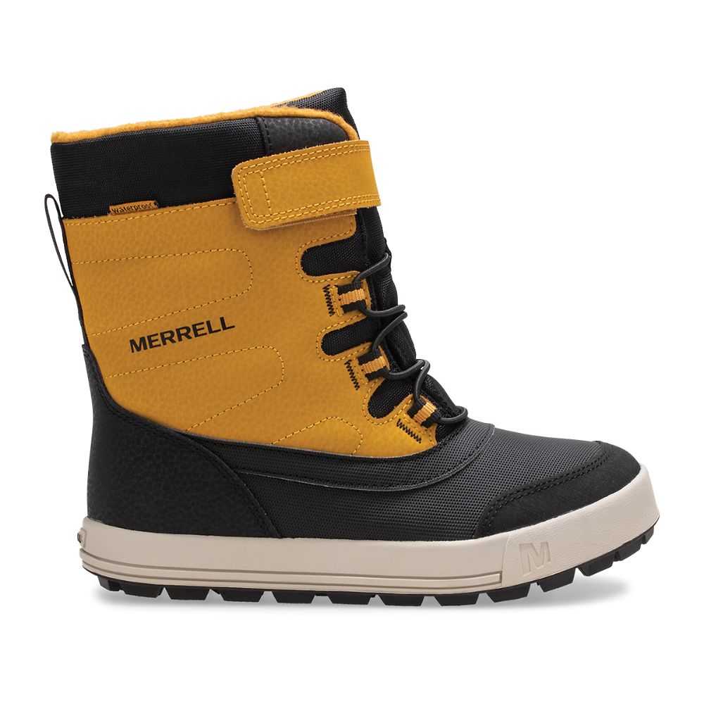 Botas Nieve Merrell Snowstorm Niña Marrom Amarillos Negros | México-2890264