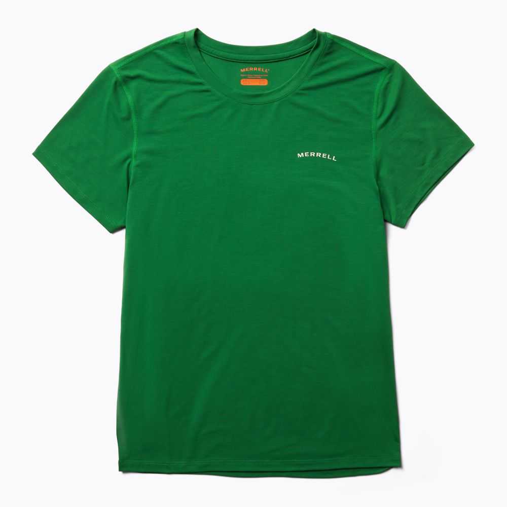 Camisas Merrell Tencel Mujer Verdes | México-2368729