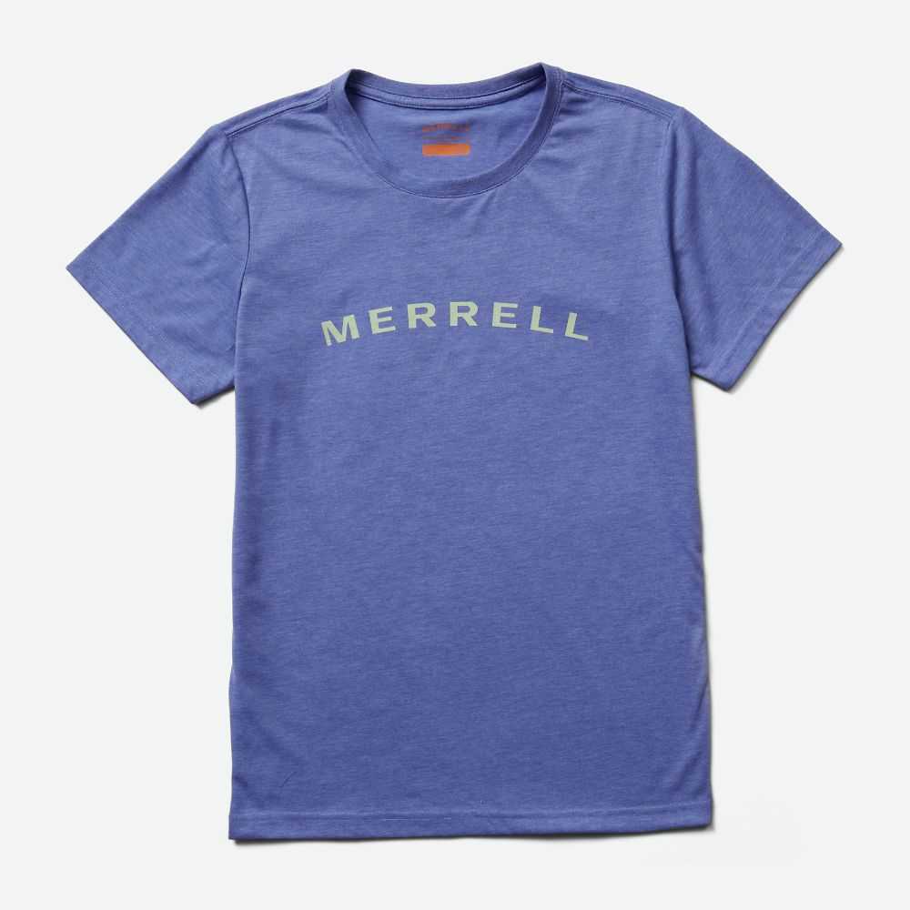 Camisas Merrell Wordmark Mujer Azules | México-2293667