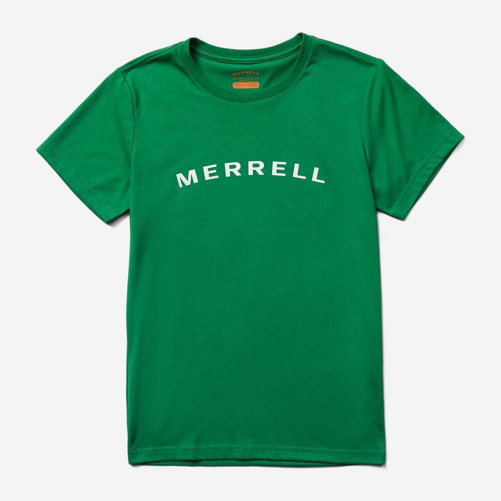 Camisas Merrell Wordmark Mujer Verdes | México-9823062