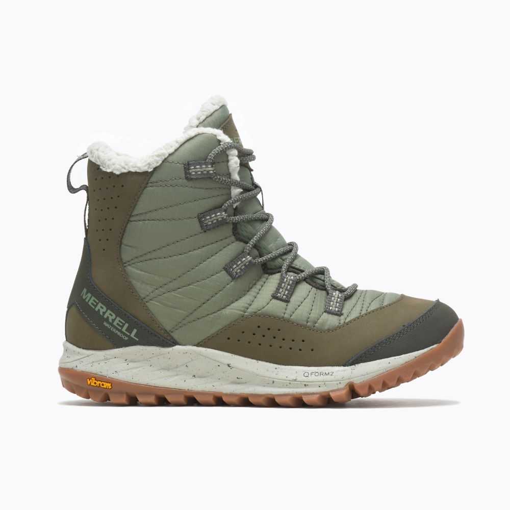 Tenis Merrell Antora Mujer Verdes Oscuro | México-4668092