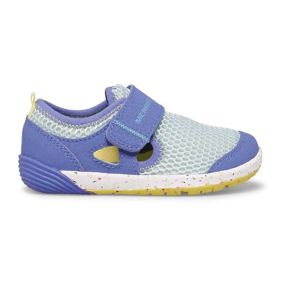 Tenis Merrell Bare Steps® H2O Niña Azul Rey Verdes Claro | México-3487206