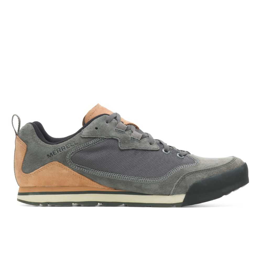 Tenis Merrell Burnt Rock Travel Gamuza Hombre Grises | México-6760328