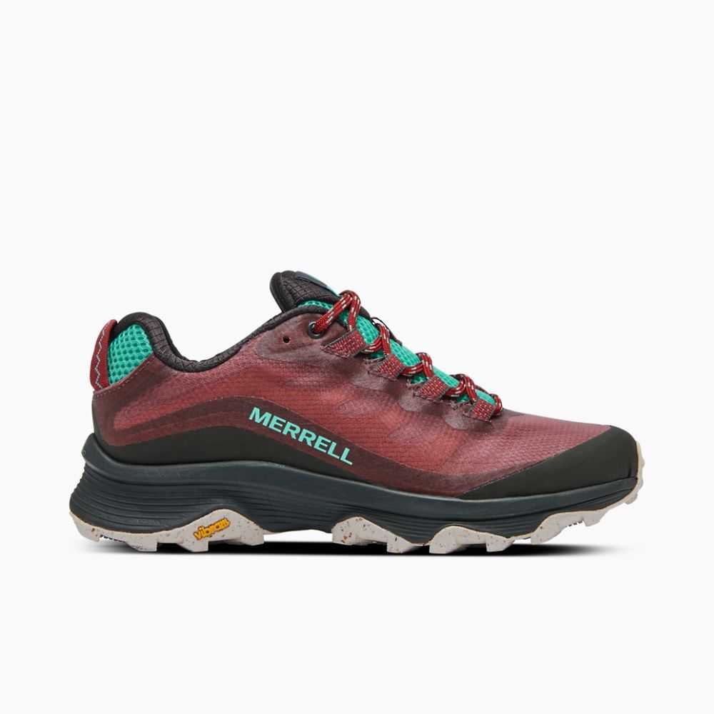 Tenis Merrell Moab Speed Mujer Vino | México-0723968