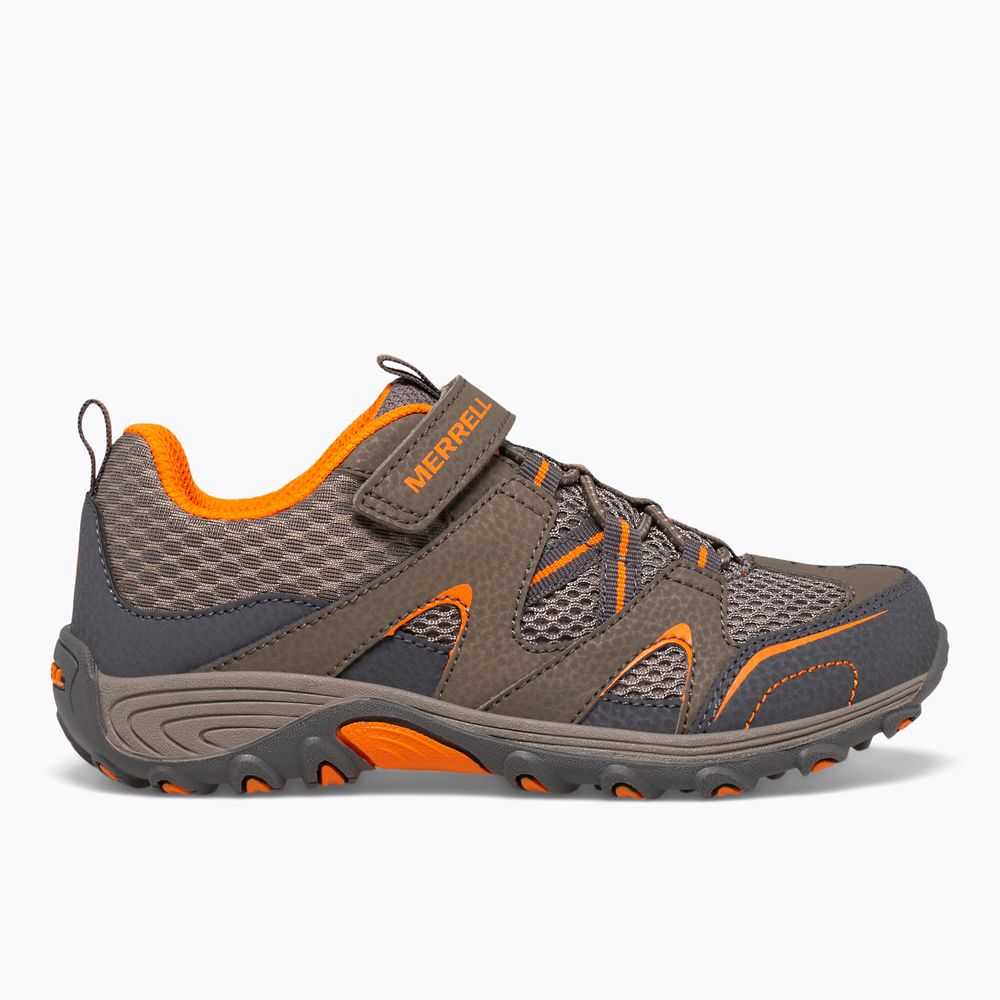 Tenis Merrell Trail Chaser Niño Grises Naranjas | México-6608923