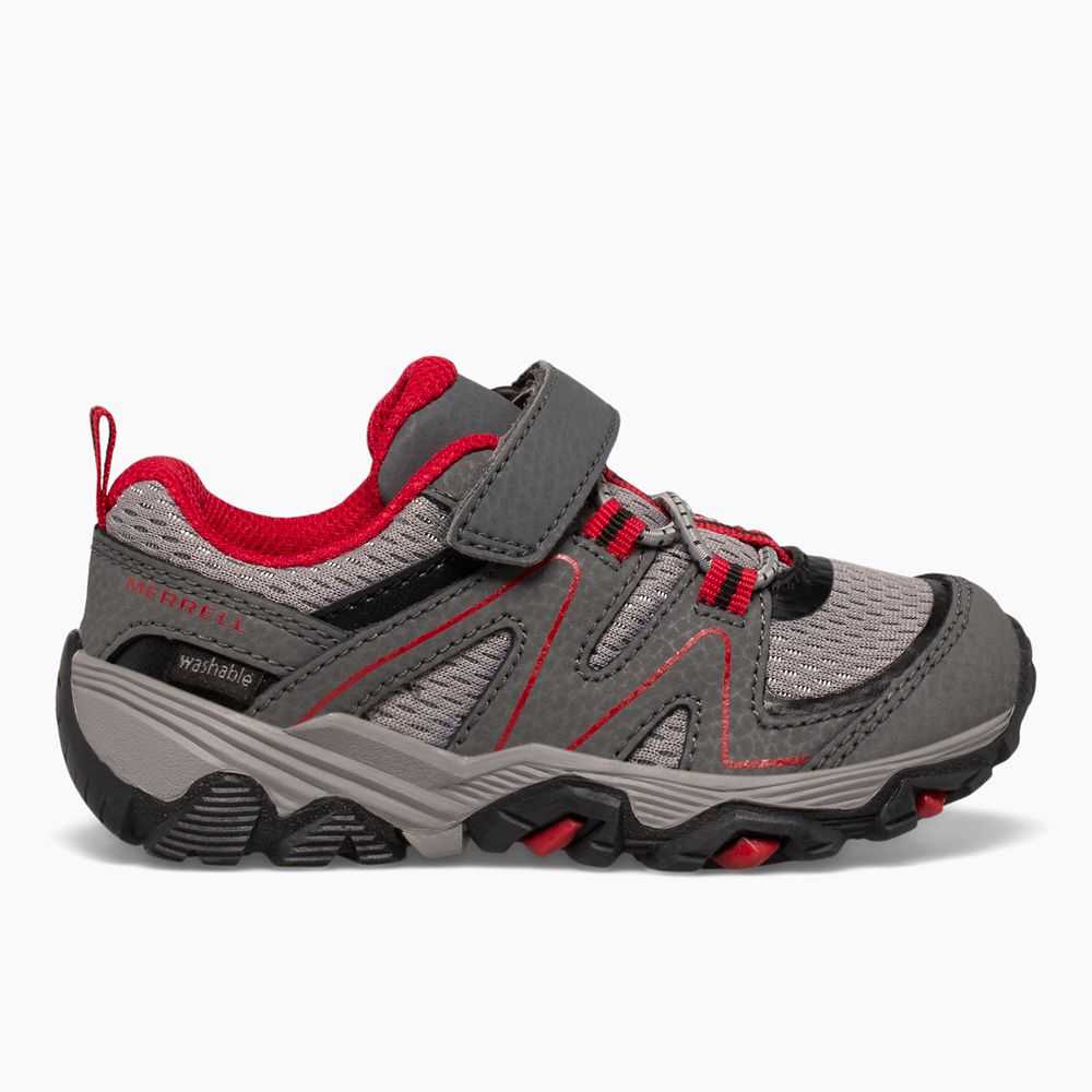 Tenis Merrell Trail Quest Niño Grises Rojos Negros | México-4960228