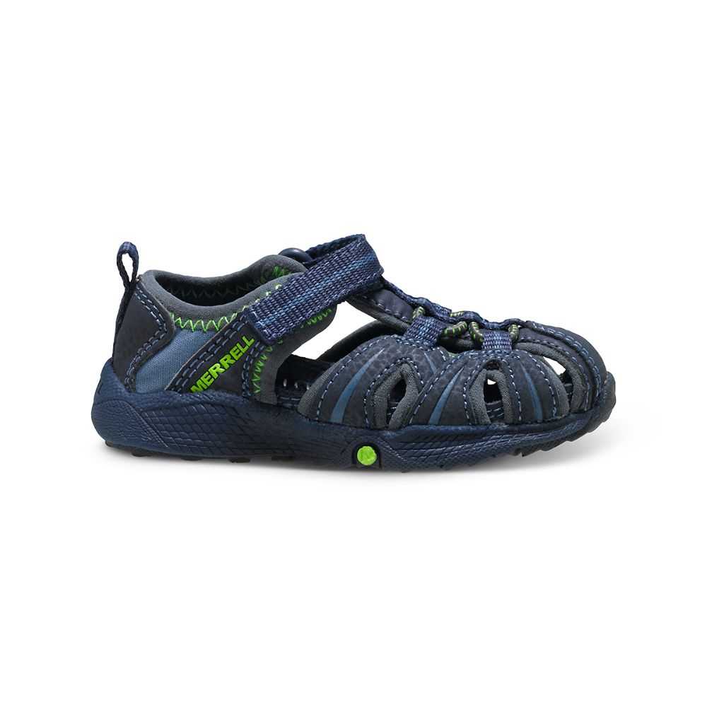 Tenis Para Agua Merrell Hydro Niña Azul Marino Verdes | México-3276082