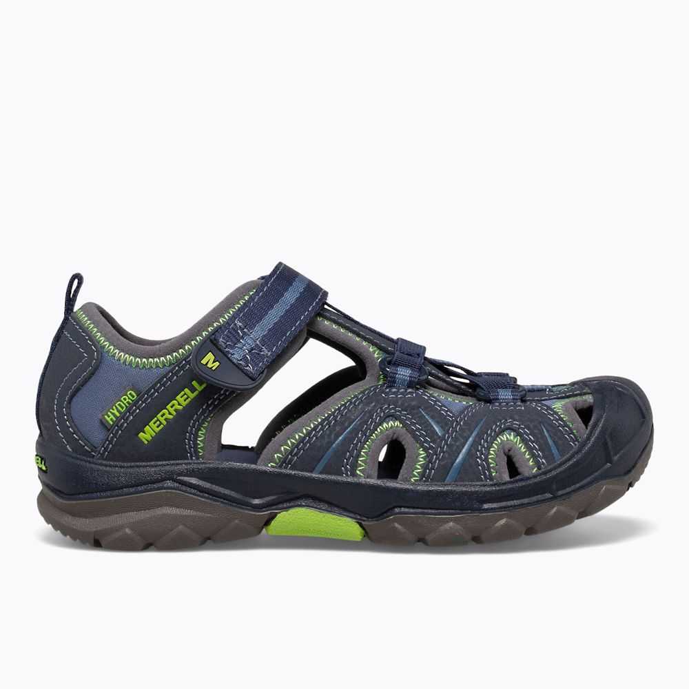 Tenis Para Agua Merrell Hydro Niño Azul Marino Verdes | México-6683240