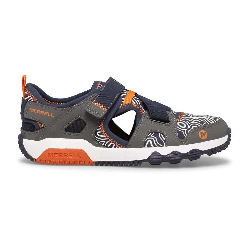 Tenis Para Agua Merrell Hydro Niño Grises Azul Marino | México-2643280