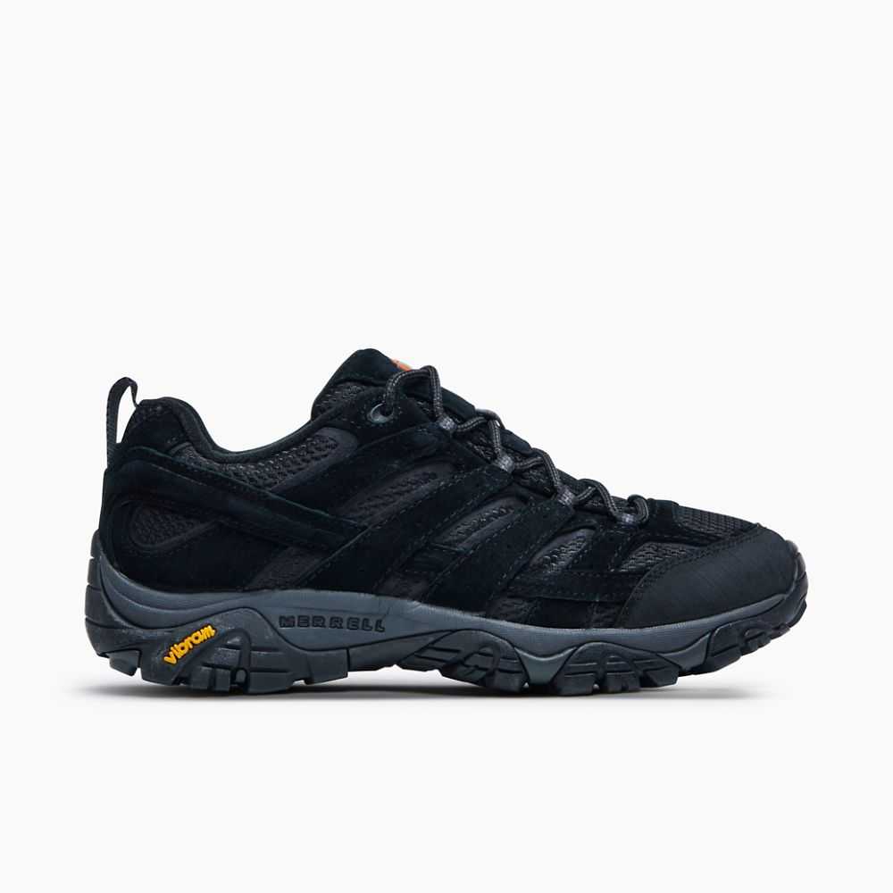 Tenis Senderismo Merrell Moab 2 Ventilator Anchos Hombre Negros | México-0266397