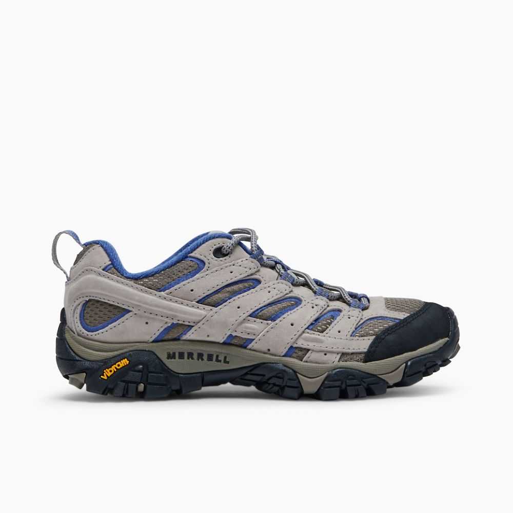 Tenis Senderismo Merrell Moab 2 Ventilator Anchos Mujer Grises Azules | México-4396280