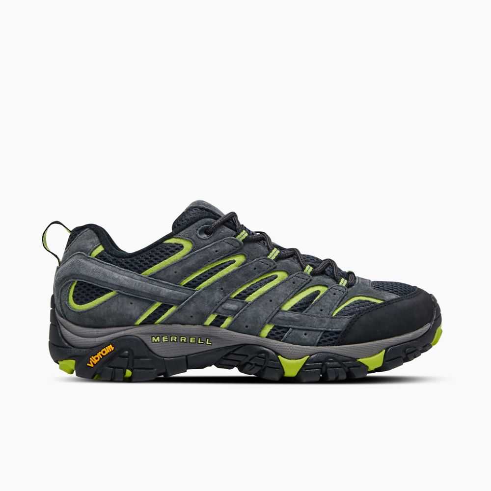 Tenis Senderismo Merrell Moab 2 Ventilator Hombre Grises Oscuro Fluorescentes | México-6962370