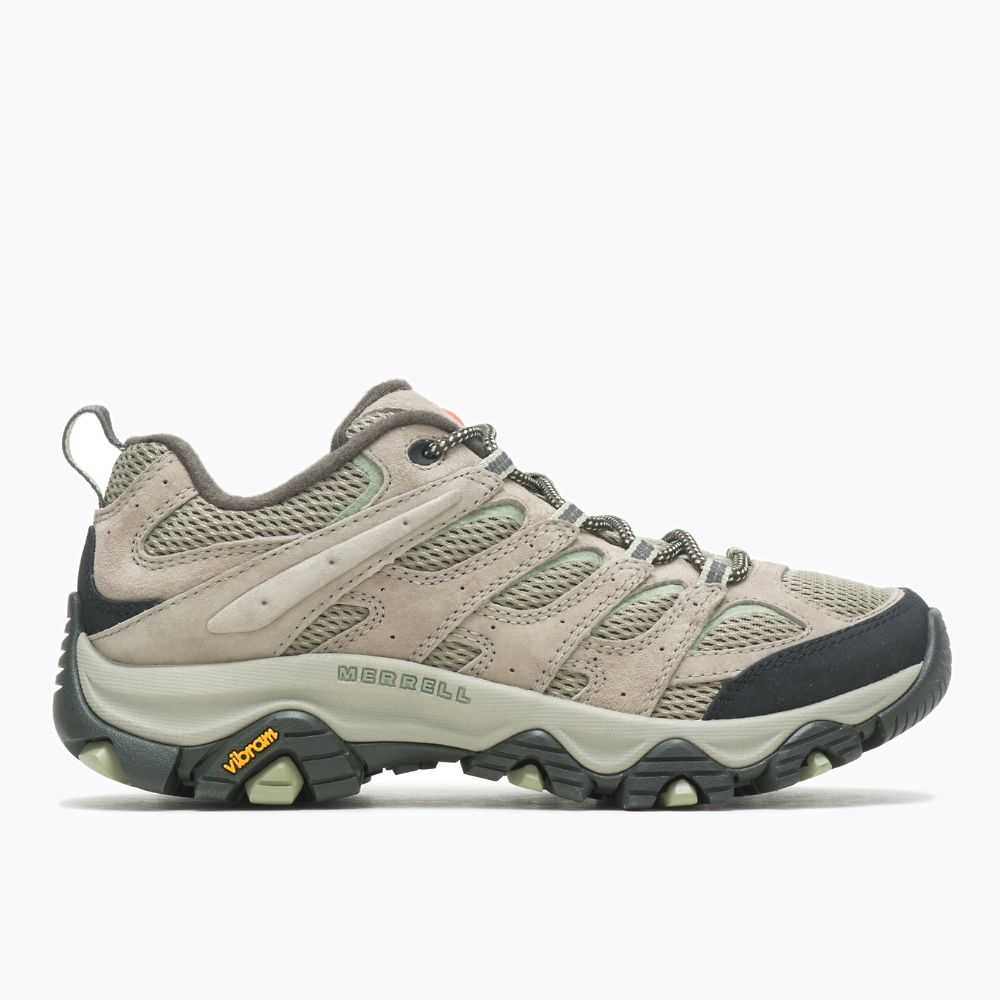 Tenis Senderismo Merrell Moab 3 Anchos Mujer Grises Claro | México-0836274