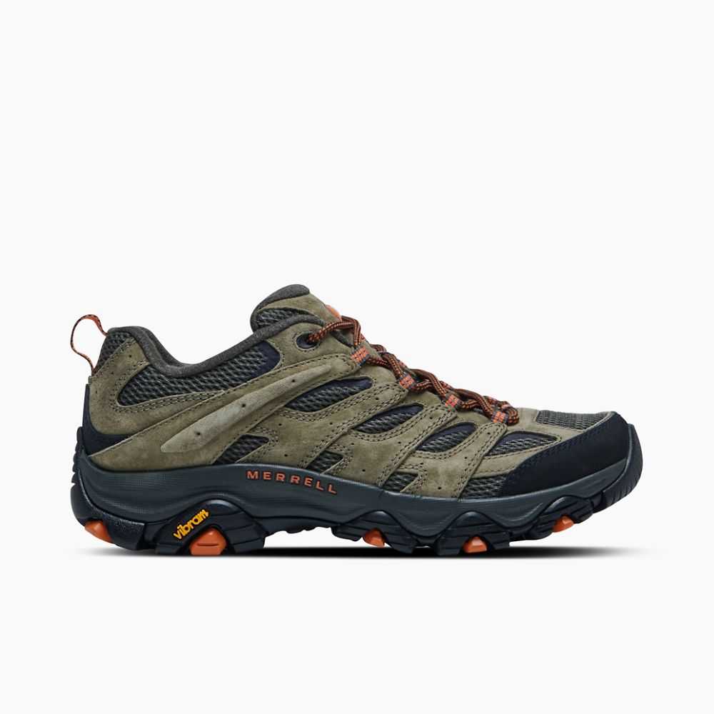 Tenis Senderismo Merrell Moab 3 Hombre Verde Oliva | México-9704682