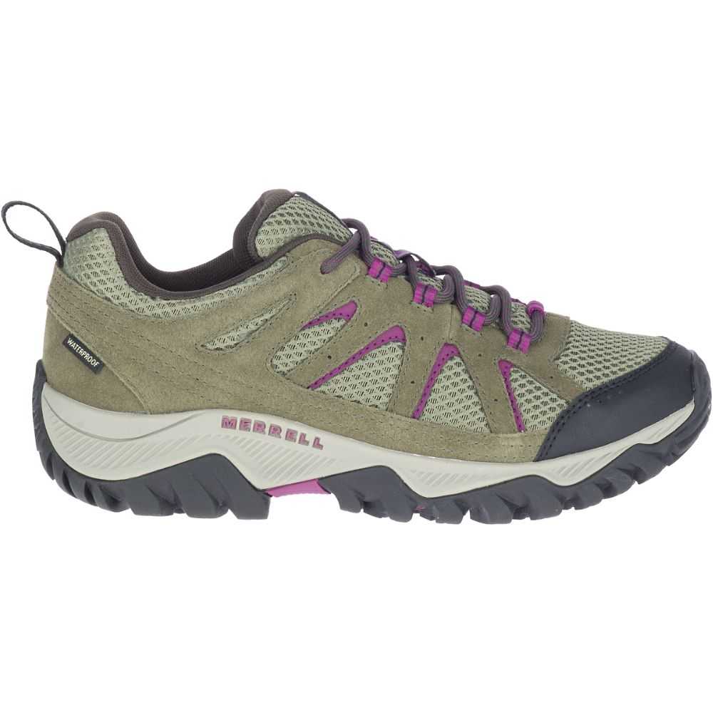 Tenis Senderismo Merrell Oakcreek Mujer Verde Oliva | México-6267032