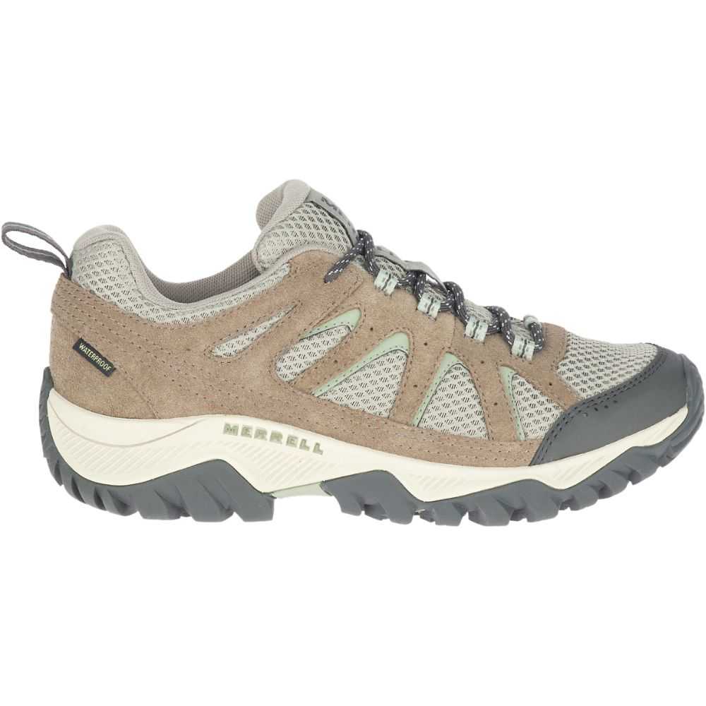 Tenis Senderismo Merrell Oakcreek Mujer Grises | México-8472623