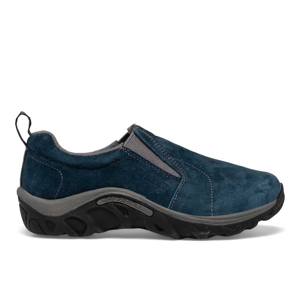 Tenis Sin Agujetas Merrell Jungle Moc Niña Azules Oscuro | México-0324962