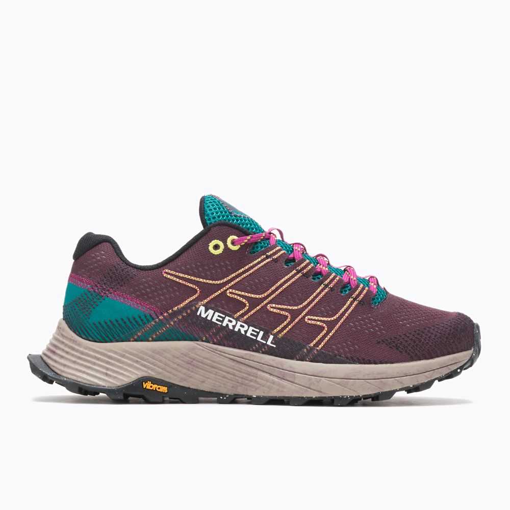 Tenis Trail Running Merrell Moab Flight Mujer Vino | México-4802762