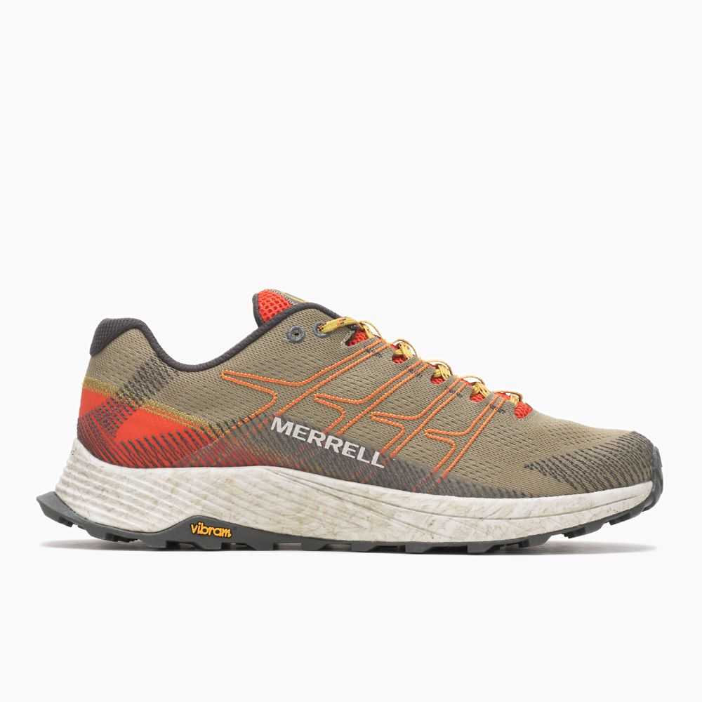 Tenis Trail Running Merrell Moab Flight Hombre Kaki | México-6476023