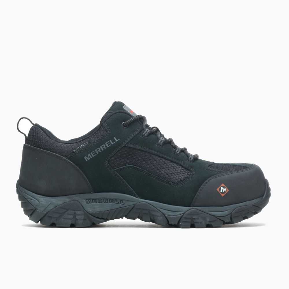 Zapatos De Seguridad Merrell Moab Hombre Negros | México-4327069